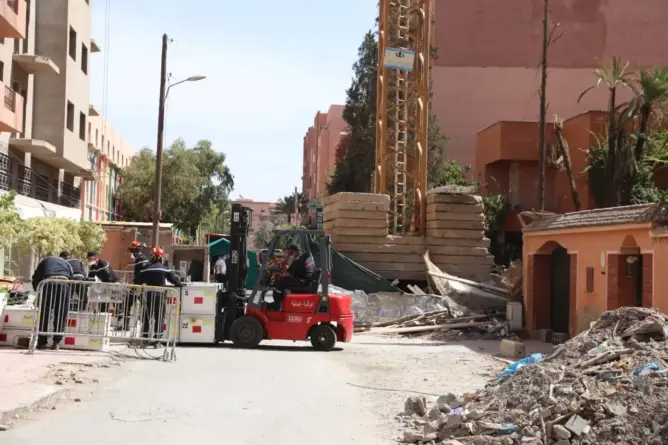 انهيار مصحة الشفاء بمراكش