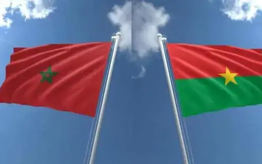 راية المغرب مع بوركينافاسو
