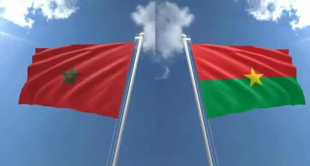 راية المغرب مع بوركينافاسو