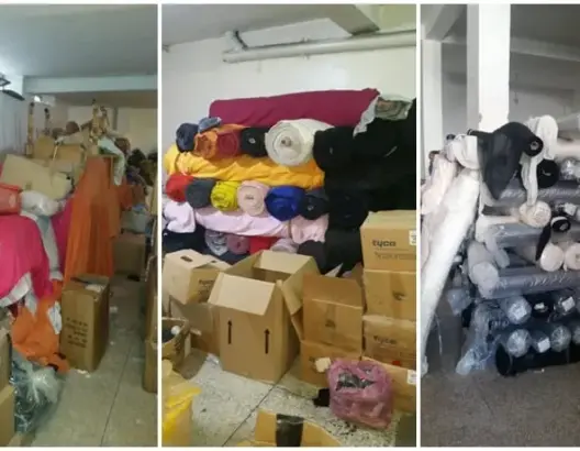 قيمتها 250 مليون سنتيم.. الدرك يحجز 28 طنا من الأثواب والملابس المهربة بطنجة (صور)