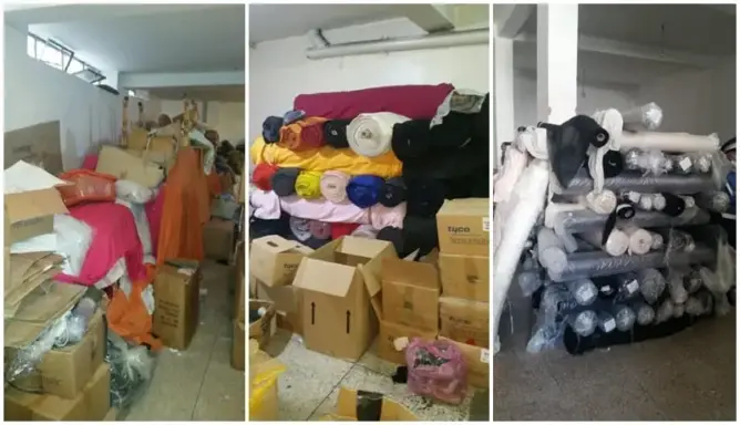 قيمتها 250 مليون سنتيم.. الدرك يحجز 28 طنا من الأثواب والملابس المهربة بطنجة (صور)