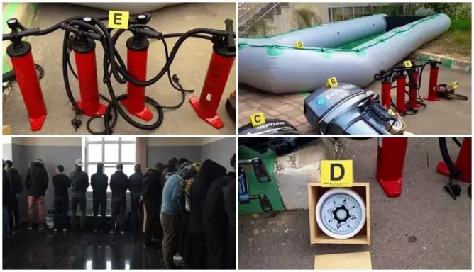 أمن بركان يحبط محاولة للهجرة السرية ويوقف 24 مرشحا وزورقا ومحركات وأموال (صور)
