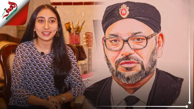 رسامة تشكيلية بتطوان