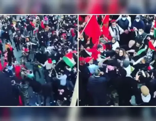 انفصاليو البوليساريو يحاولون اللاعتداء على مسيرة للجالية المغربية بباريس