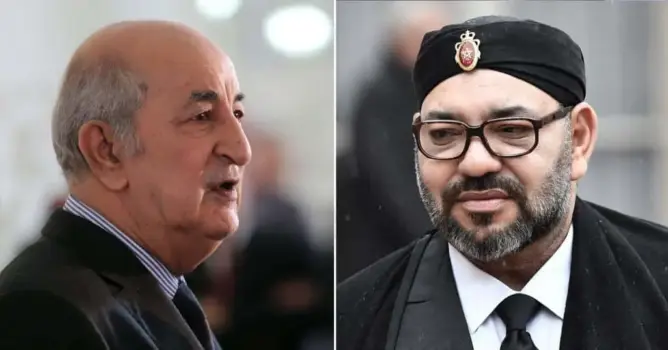 الملك محمد السادس وعبد المجيد تبون