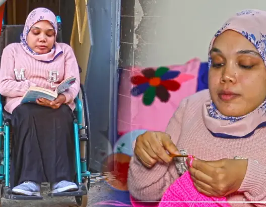 حاصلة على الإجازة وتعيل عائلتها.. شابة طموحة تتحدّى الإعاقة وتحبّ الحياة (فيديو)