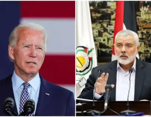 الرئيس الأمريكي لرئيس حماس