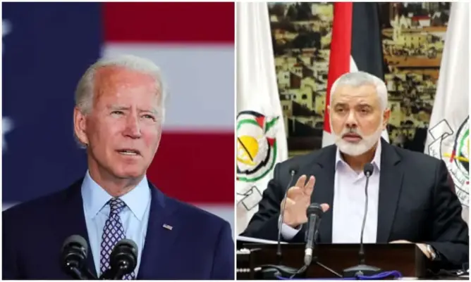 الرئيس الأمريكي لرئيس حماس