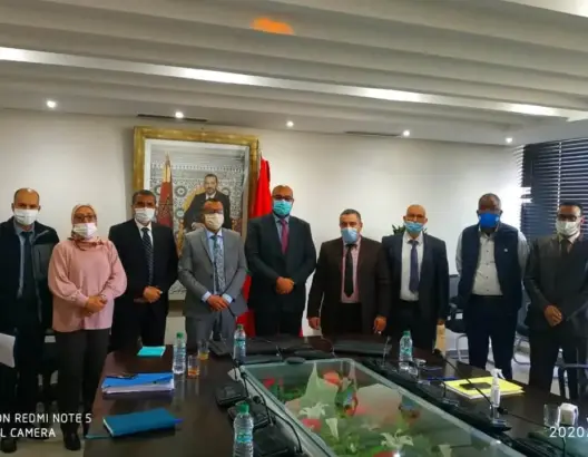نقابة النساخ القضائيين توقع محضرا للإستفادة من التغطية الصحية والتقاعد