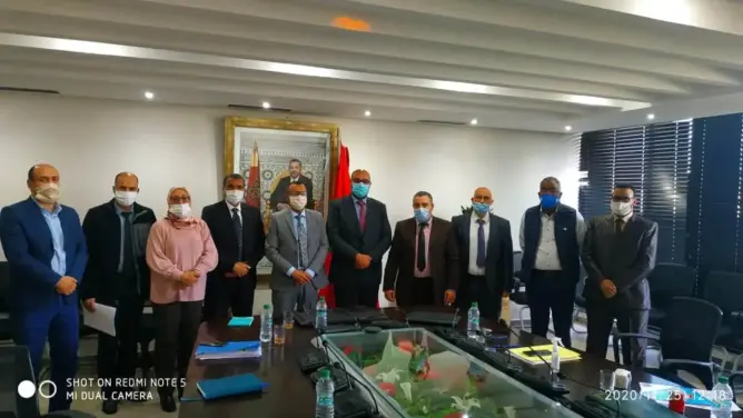 نقابة النساخ القضائيين توقع محضرا للإستفادة من التغطية الصحية والتقاعد