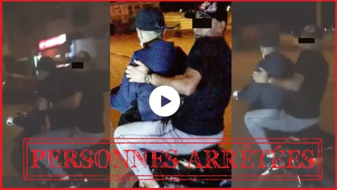 أمن أكادير يوقف شخصين ظهرا في فيديو عرضا حياة شخص للخطر