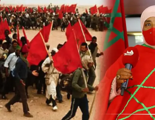 مي هنية امرأة صحراوية تعشق الراية المغربية