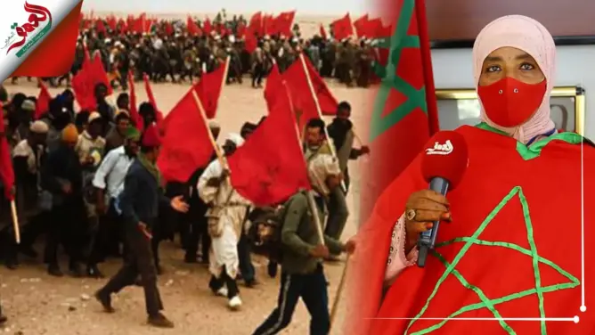 مي هنية امرأة صحراوية تعشق الراية المغربية