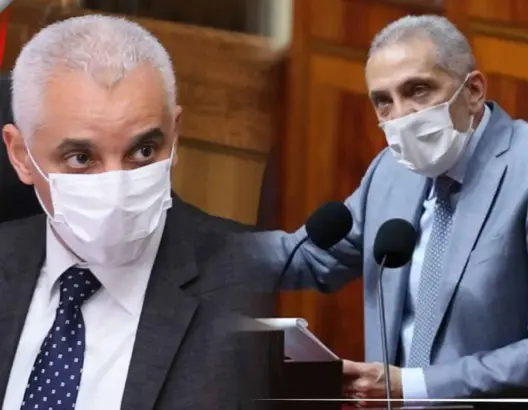 وزير الصناعة والتجارة مولاي حفيظ العلمي ووزير الصحة خالد أيت الطالب