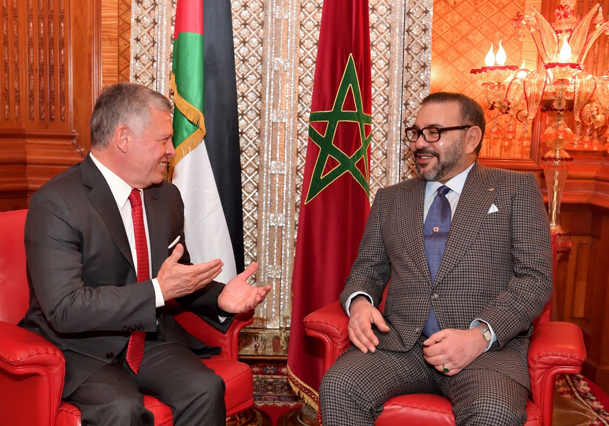الملك المغربي رفقة ملك الأردن