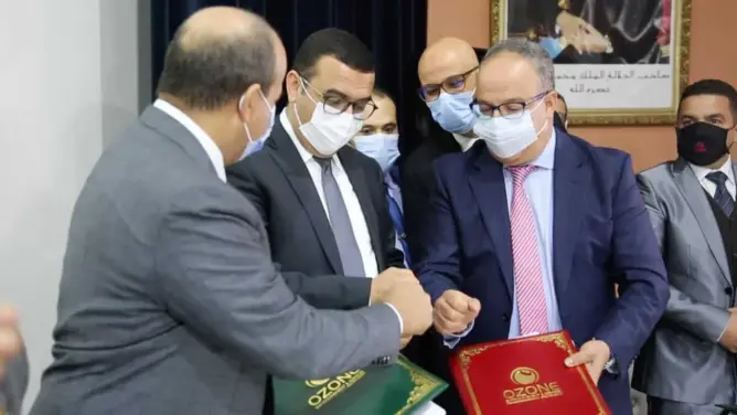 “أوزون” تصون حقوق عمالها بخريبكة بالتوقيع على اتفاقية مع نقابة الاستقلال (فيديو)