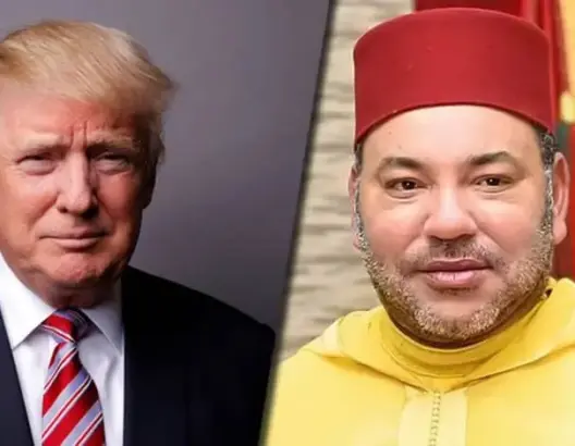 ملك المغرب ورئيس أمريكا