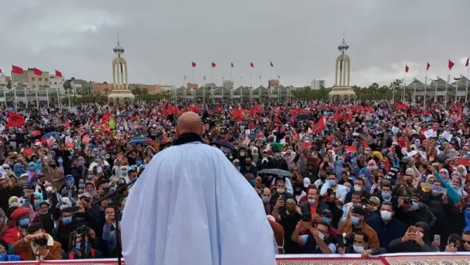 مهرجان خطابي حاشد لحزب الاستقلال بالعيون تأييدا لقرار أمريكا الاعتراف بمغربية الصحراء (صور)