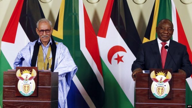 رئيس جنوب إفريقيا والرئيس الحالي للاتحاد الإفريقي
