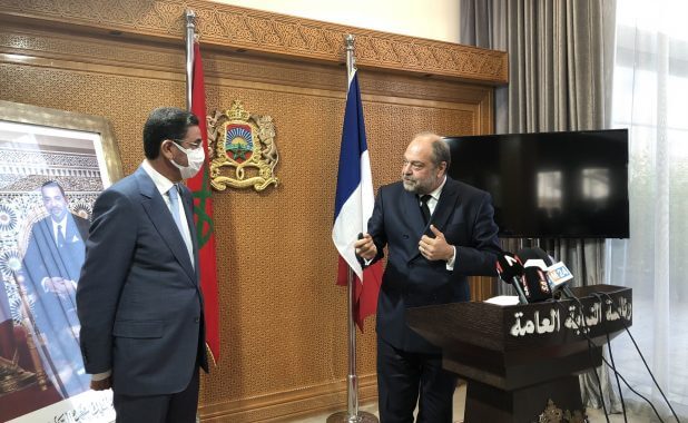 رئيس النيابة العامة محمد عبد النباوي ووزير العدل الفرنسي