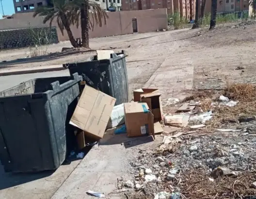 مزبلة جنان أوراد بمراكش