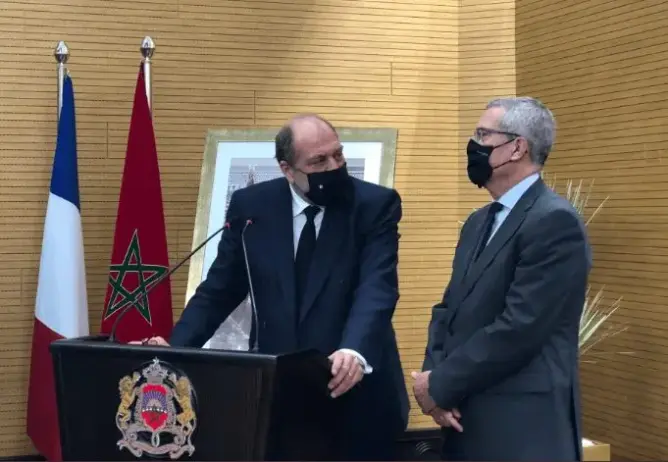 وزير العدل المغربي والفرنسي