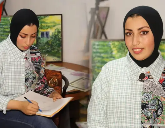 من هواية إلى حرفة.. حنان رسامة محترفة تُبدع في البورتريات والجداريات وتكشف قصتها (فيديو)