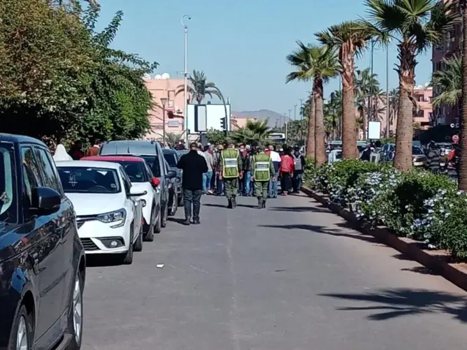 وسط إنزال أمني كثيف.. منع مسيرة “المتعاقدين” بمراكش والـAMDH تندد (صور وفيديو)
