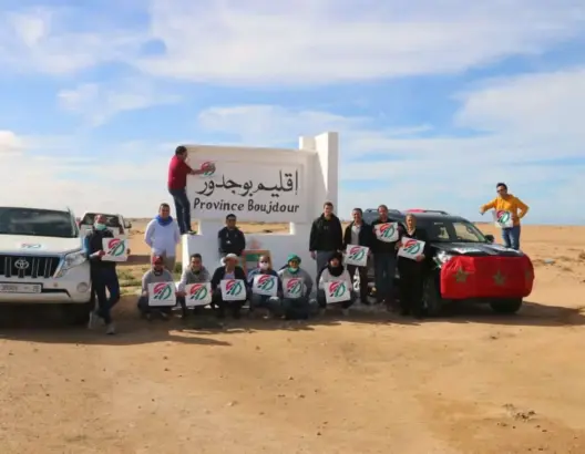 قافلة النقل السياحي تصل بوجدور