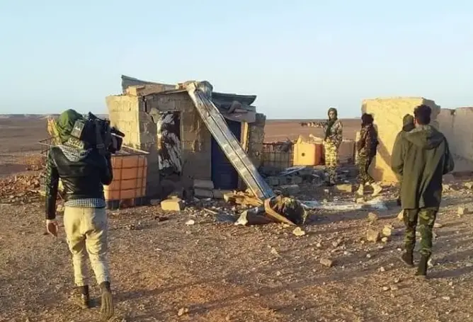 الصحافة الجزائرية تفبرك مشاهد لقصف المغرب لمنازل مدنيين صحراويين بتندوف (صور)