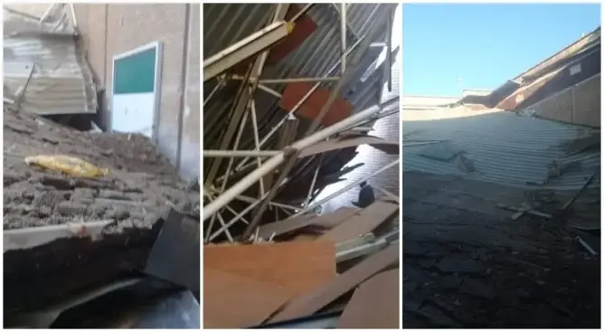 انهيار سقف مدرج بكلية الحقوق بفاس