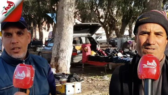 بائعو الملابس بجماعة سيدي علي بنحمدوش يشتكون من التوزيع الغير العادل لمحلاتهم في السوق