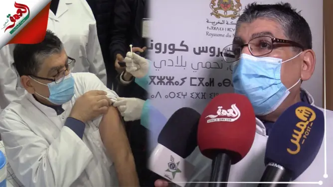 وجدة تشهد حقن أول جرعة من لقاح فيروس كورونا (فيديو)
