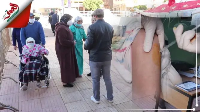 الإقبال على تلقي الجرعة الأولى من لقاح كورونا بالمراكز الصحية بالحاجب (فيديو)