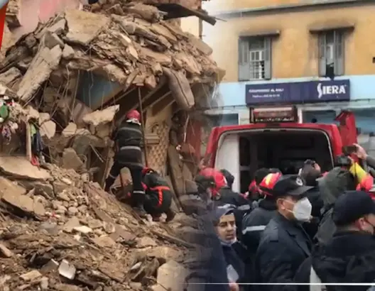 انهيار منزل بالبيضاء