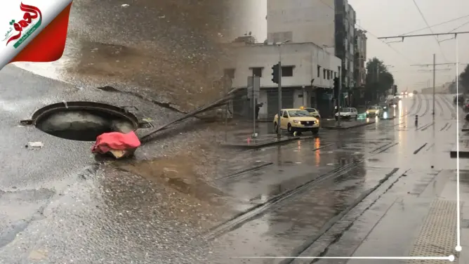 شاهد الأجواء الماطرة بمدينة سلا