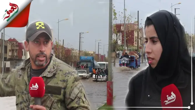 الأمطار تغرق شوارع “سبع عيون” والساكنة تعاني وتوجه رسالة للمسؤولين (فيديو)