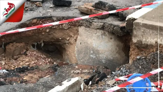 انهيار رصيف أسفل عمارات سكنية بحي بالبيضاء يُخلف رعبا لدى الساكنة ومطالب بالتدخل (فيديو)