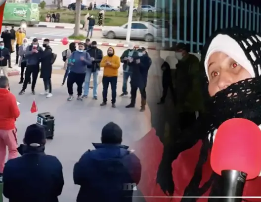 بعد وفاة سيدة وجنينها بسبب “الإهمال”.. ساكنة أزمور تحتج أمام مستشفى المدينة (فيديو)