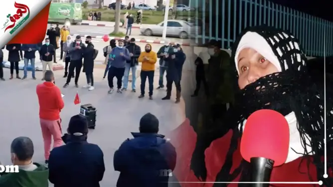 بعد وفاة سيدة وجنينها بسبب “الإهمال”.. ساكنة أزمور تحتج أمام مستشفى المدينة (فيديو)