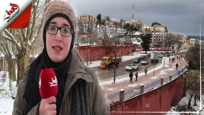 الثلوج تنعش السياحة بالحاجب.. وانبهار سكانها وزوارها بجمال البياض (فيديو)