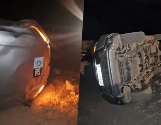 إصابة طاقم القناة الثانية بجروح إثر انقلاب سيارتهم بورزازات (صور)