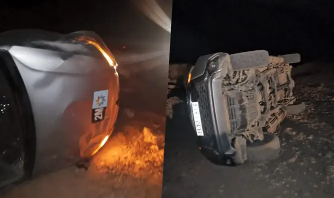 إصابة طاقم القناة الثانية بجروح إثر انقلاب سيارتهم بورزازات (صور)