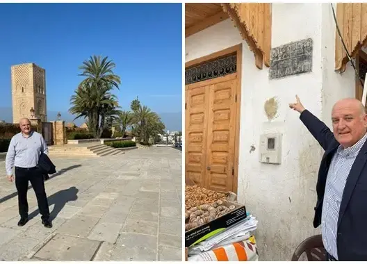 ممثل إسرائيل في المغرب يزور حي “الملاح” بالرباط ويلتقي ممثلين عن الجالية اليهودية (صور)