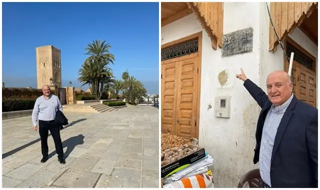 ممثل إسرائيل في المغرب يزور حي “الملاح” بالرباط ويلتقي ممثلين عن الجالية اليهودية (صور)