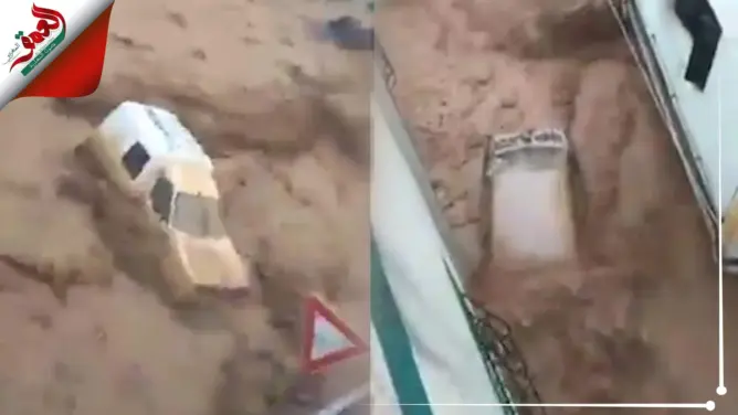 أمطار طوفانية تغرق تطوان.. السيول تجرف السيارات وتغمر البيوت(فيديو)