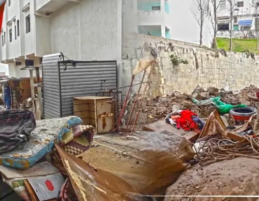 مشاهد من سوق “الباريو” الذي أغرقته فيضانات تطوان ودعوات لدعم المتضررين (فيديو)