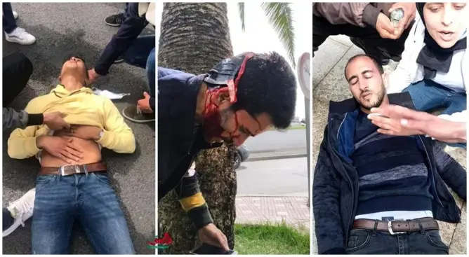 “المتعاقدون” يعودون للتظاهر بشوارع الرباط.. وإصابات أثناء تدخل أمني لتفريقهم (فيديو وصور)