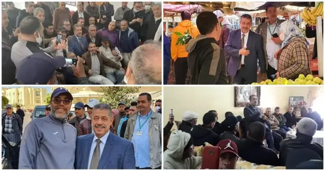 شباط يحشد عشرات الفاسيين في تجمعات خطابية ويعدهم بنهاية “السنوات العجاف” (صور)