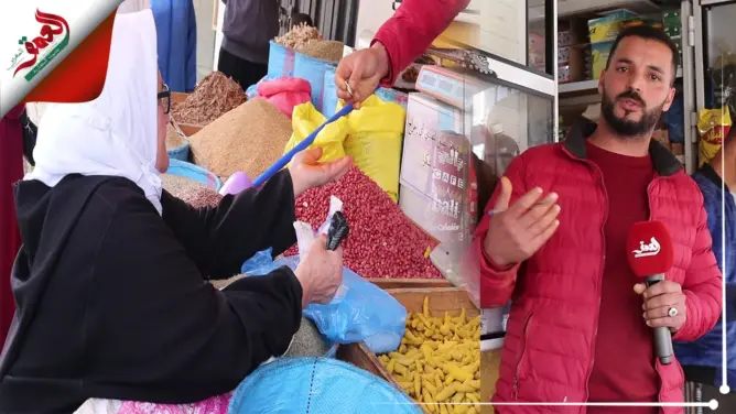 إقبال ضعيف على الأسواق بعين تاوجطات على بعد أسبوع من رمضان (فيديو)
